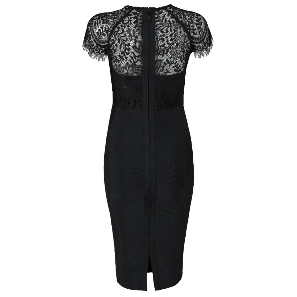 Sexy lace cap sleeve dress - Picture 4 of 5